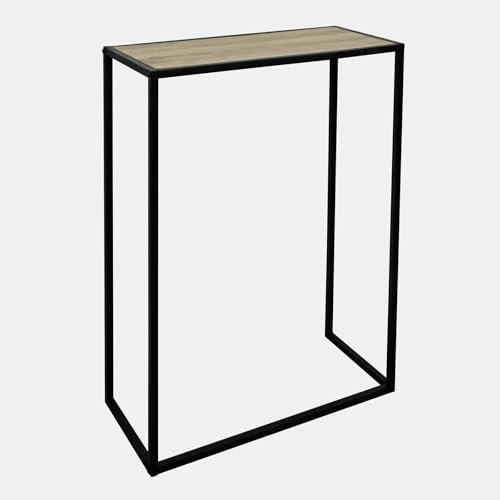 OHS Console Table, Light Wood Finish Slim Console Side Tables for Hallway Sturdy Frame Compact Display Table for Living Room Entryway Decorative, 56 x 26 x 76cm