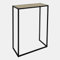 OHS Console Table, Light Wood Finish Slim Console Side Tables for Hallway Sturdy Frame Compact Display Table for Living Room Entryway Decorative, 56 x 26 x 76cm