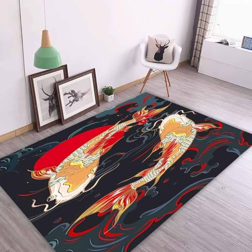 SMchwbc Teppich Schlafzimmer Wohnzimmer Kinderzimmer, Kinderteppich Wohnzimmer Kurzflor Spielteppich Fur Schlafzimmer Dekoration