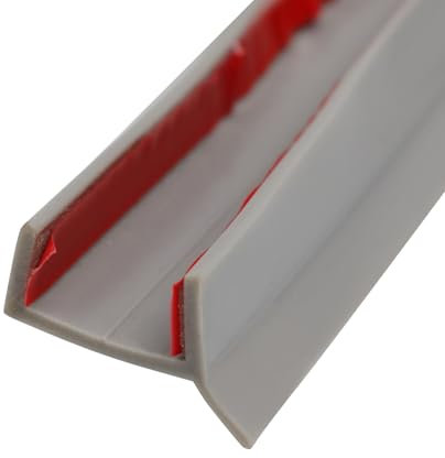 ACESOME Plinthe de cuisine, lèvre en caoutchouc, joint de plinthe, cache de cuisine, pour 15 mm, 16 mm, 17 mm, 18 mm, plan de travail pour plinthe de cuisine (gris, 5 m)
