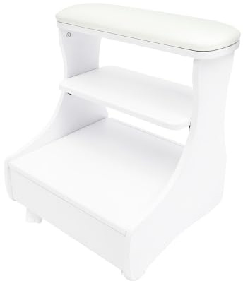 DAHAD Chariot de pédicure à 3 niveaux - Repose-pieds - Spa portable - Charge maximale : 20 kg - Pour bains de pieds, manucures de pieds, massage des pieds