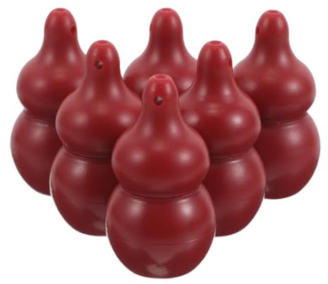 TEHAUX 6 Pièces Petit Pinceau à Lèvres en Silicone Format Voyage avec Capuchon, Tête Ronde Douce, Forme Gourde, Réutilisable et Confortable pour Usage Quotidien
