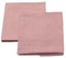 LinenMe Set mit 2 Geschirrtücher Halbleinen 47x70 cm Jazz - Küchentücher & Handtücher Natürlich 53% Leinen, 47% Baumwolle mit Aufhänger in Rot gestreift, Hergestellt in Litauen