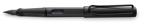LAMY safari Füllhalter 044 – Moderner Füller in der Farbe All Black mit ergonomischem Griff und zeitlosem Design – Federstärke M