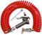Boeray Heavy Duty Truck Air Duster Blow Gun Cleaning with 9 Meter Long Coil and 2 Interchangeable Nozzle Tips- Red Air Seat Blow Gun Kit