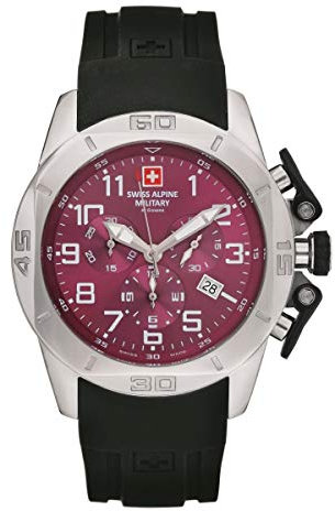 Swiss Alpine Military Herren Uhr Chrono 7063.9836SAM Silikon