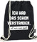 Hashtagstuff® Turnbeutel mit Sprüchen Designs auswählbar Kordel Schwarz Spruch Rucksack Jutebeutel Sportbeutel Gymbag Beutel Hipster Egal