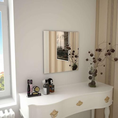 vidaXL Wandspiegel 50x50 cm Flurspiegel Badspiegel Wand Spiegel Spiegelfliesen