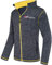 Nebulus Herren Fleecejacke Tanna, warme Fleece Jacke, mit langem Full-Zip Reißverschluss, Navy-gelb - L
