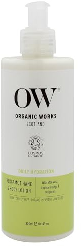 Organic Works 99% natürliche Bergamotte Hand & Body Lotion 300ml