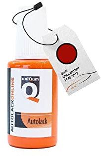 uniQum Autolack Lackstift für Auto BMW BRILLANTROT FE95-3072 Autolack Reparatur 30 ml