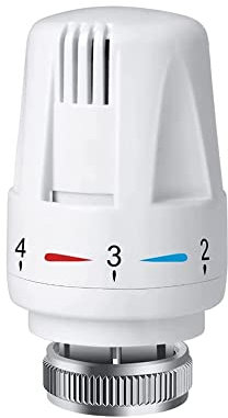 Achengqi Válvula Termostática Calefacción Cabeza de Valvula de Radiador Válvulas de Control de Temperatura Neumáticas Cabeza del Termostato Rosca aplicable M30x1.5 (CQ00009)