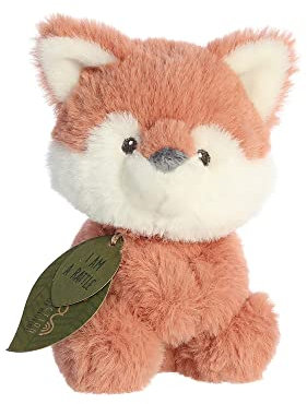 Aurora, 23365, Ebba Baby Eco Francis Fuchs Rassel, 15cm, Eco-Friendly Plüschtier, Braun