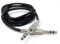 DRUT 2m 6.35mm Male to 6.35mm Male Stereo Audio Cable, 1/4 TRS Connectors For Professional Music Instruments & Home Audio 6.5ft Black Nickel Connectors
