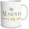 STC - MUG CÉRAMIQUE Atsem en Or 9.5CM Blanc