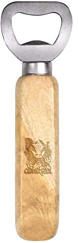 Azeeda 'Cleveres Velociraptor-Mädchen' Flaschenöffner aus Holz (BO00073770)