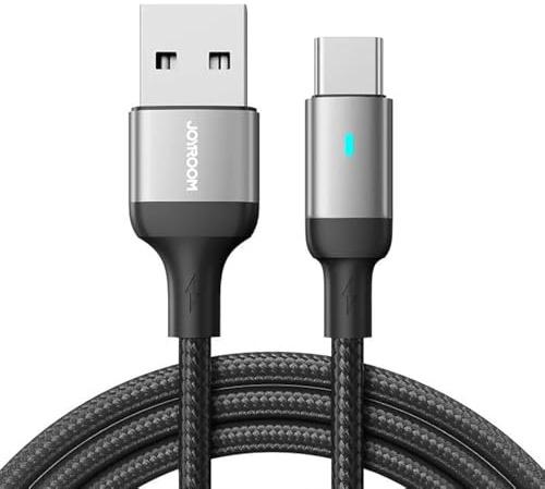 Joyroom S-UC027A10 Extraordinary Series 3A USB-A auf Typ-C Schnelllade-Datenkabel, 1,2 m, Schwarz