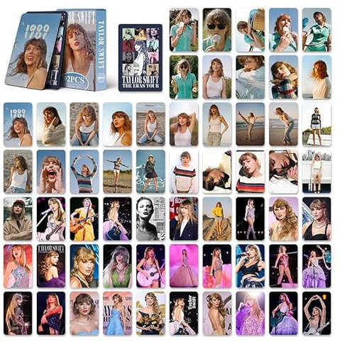 iFii Taylor S Lomo Cards Taylor Fotokarten, 6 x 9 cm Premium Laser Karten TaylorS Cards 5,052.1 cm Karten mit Postkarten Box für Fans (92pcs, 1989)
