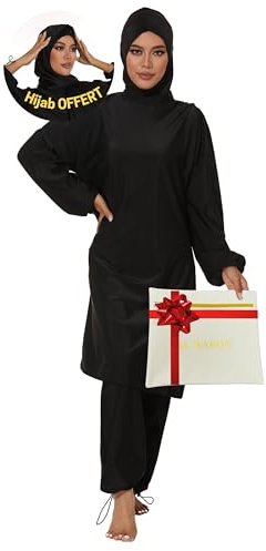 AL-WARDA Burkini – Burkini Damen – Muslimische Bademode Hijab – Islamischer Badeanzug – 100% Blickdicht & formbeständig, Antihaftbeschichtung