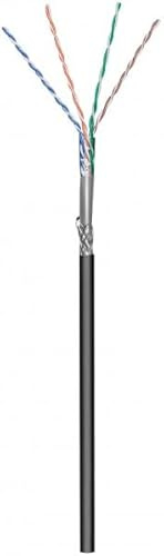 Danicom CAT6 Outdoor Netzwerkkabel - S/FTP - AWG 26/7 (Flexibel) - 305 Meter - Schwarz - CCA, POE, Ethernet, LAN, Patchkabel, Datenkabel, RJ45 - für Serverschränke, Switches, Router, Modems!