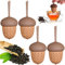 Silikon Teesieb, Jicyor 4 Stück Tee Infuser Für Losen Tee Tee-Ei Feines Teefilter Lustig Tea Filt und Gewürzsieb Sieb Wiederverwendbar für Tasse Teekanne Passend Geschenk für Teeliebhaber