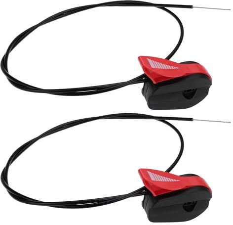 SG Store 2PCS Lawn Mower Throttle Cable Replacement 1450mm Lawn Garden Mower Universal Throttle Control Cable for Garden Hand Push Lawnmowers