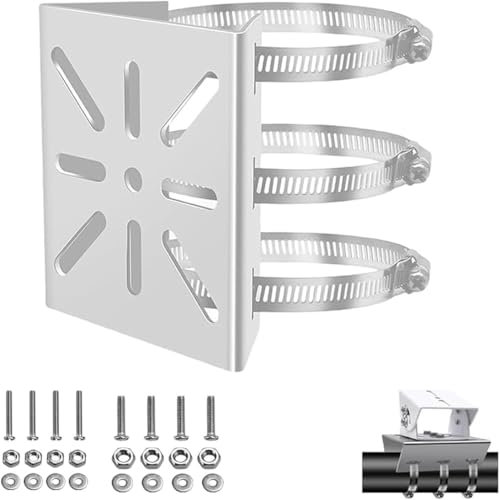 Caméra IP à montage sur poteau vertical Support sur poteau vertical universel pour caméras de vidéosurveillance Support sur poteau pour caméras de sécurité