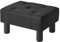 YMYNY Tabouret Pouf Ottoman Moderne, Petit Repose-Pieds en Lin Rectangulaire pour Salon, Tabouret de Canapé pour Entrée 40×30.5×22.5CM Noir HBD039B