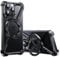 PANPHEN Minimalist Phone Case Compatible with iPhone 14 Pro, 360° Rotation Kickstand Aluminum Metal Frameless Design Bumper Z Case, Protective Shock Grade Shell, Black