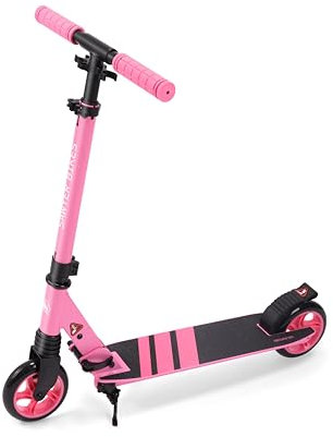 Sawyer Bikes - Patinete Ajustable y Plegable - Niños 6 a 12 Años (Rosa V2)