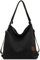 Cabrio Rucksack -Geldbörse, 13.4x13.4x6.7 Leinwand Tasche mit großer Kapazität, Crossbody/Schulter-/Handheld Cabrio -Geldbörse, Reißverschluss -Umhängetaschen Modebeutel