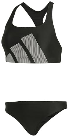 adidas Women's Big Bars Bikini-Set mit C-förmigem Rücken