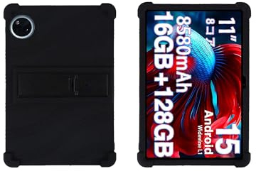 Schutzhülle für Doogee U11 2025 Tablet 27,9 cm (11 Zoll) Android 15 – stoßfeste Silikonhülle, schlanke und langlebige Hülle, wasserdicht, kratzfest, Schwarz