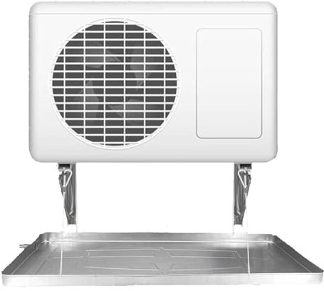 Bac Condensat Acier Inoxydable, Bac de Récupération de Condensat et de Vidange pour Pompe à Chaleur, Collecteur Universel pour Climatiseurs Mini-Split et Climatiseur de Fenêtre,93×44cm