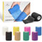 JCLIFE Venda Autoadhesiva, Colores Surtidos, 7,5 cm x 450 cm – Vendaje Cohesivo Apto Pra Mascotas, Primeros Auxilios y fijación Médica. Pack de 8 Rollos.