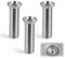 3 Pcs Vite Cava Tappo M12 x 45mm Lavandino Cucina Viti del Cestello del Lavello Vite Inox per piletta lavello cucina Tappo Ricambi di Scarico filtro in filettato Cucina