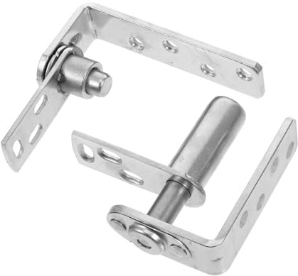 Selbstschließende Türscharniere aus Edelstahl, 1 Satz, Silber