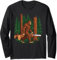 Bigfoot chainsaw cool art sasquatch chainsaw for men gifts Long Sleeve T-Shirt