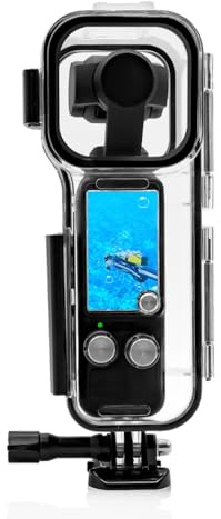 PULUZ Custodia subacquea da 45 m per DJI Osmo Pocket 3 accessori Custodia protettiva per PC Shell, custodia subacquea per fotocamere subacquee Osmo Pocket3, custodia impermeabile