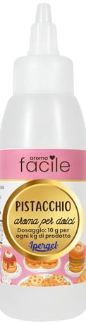 IPERGEL SRL - Aroma Facile per Dolci | Aroma Alimentare Liquido per Pasticceria | Ideale per Torte, Biscotti e Creme | Dosaggio 10 g per Kg di prodotto | Vari Gusti | 100 g (100, PISTACCHIO)