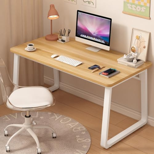 XUEGW Moderner Computertisch im schlichten Stil, Schreibtisch, PC-Tisch für Homeoffice, Schlafzimmer, Arbeitszimmer