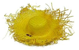 DISBACANAL Sombrero deshilachado colores - Rojo