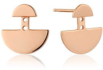 Ania Haie Damen-Ohrstecker Geometry Ear Jackets 925er Silber One Size, Roségold 32014217