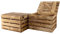 2 kleine geflammte braune Holztruhen 49cm x 36cm x 29cm Wäschetruhe Truhe Kiste Holzkiste (2er Set)