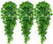 AGEOMET - Plantas colgantes artificiales de 120 cm de hiedra falsa, plantas colgantes artificiales, plantas trepadoras, de cocina, para colgar en pared, decoración de interior y exterior, 3 unidades