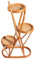 Blumenständer Rattan-Blumenregal Mit 3 Ebenen Blumenständer Balkon Pflanzenregal Draußen Gartenregal Standregal Blumen Rack