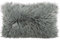 CelinaTex Cuddly Dekokissen 48 x 74 cm grau Langhaar Zierkissen dekoratives Fellimitat Sofakissen Kunstfell Kissen