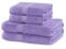 DecoKing 4er Set Baumwolle Qualität 525g/m² 2 Handtücher 50x100 cm und 2 Badetücher 70x140 cm lila saugfähig Marina