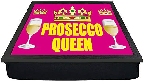 Prosecco Queen and glasses Lap Tray Gift