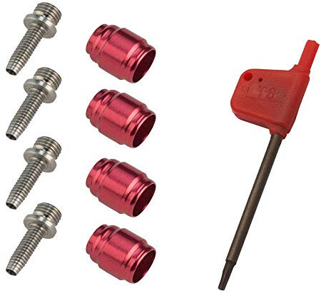 CYCEARTH 4 Sets Fahrrad Olive Anschluss Einsatz Öl Fitting Kit für Avid Sram Fahrrad Hydraulische Disc StealthamaJig Bremse Schlauch Stealth-A-MAJIG schnell Installieren